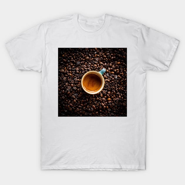Espresso & Coffee Beans T-Shirt by NewburyBoutique